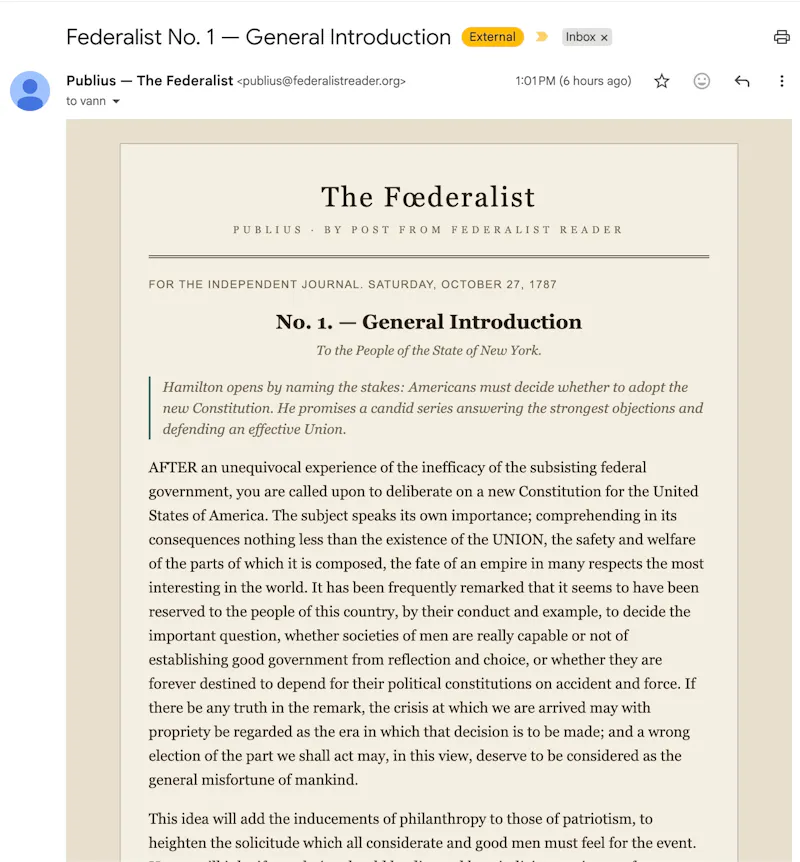 Federalist Reader screenshot 6