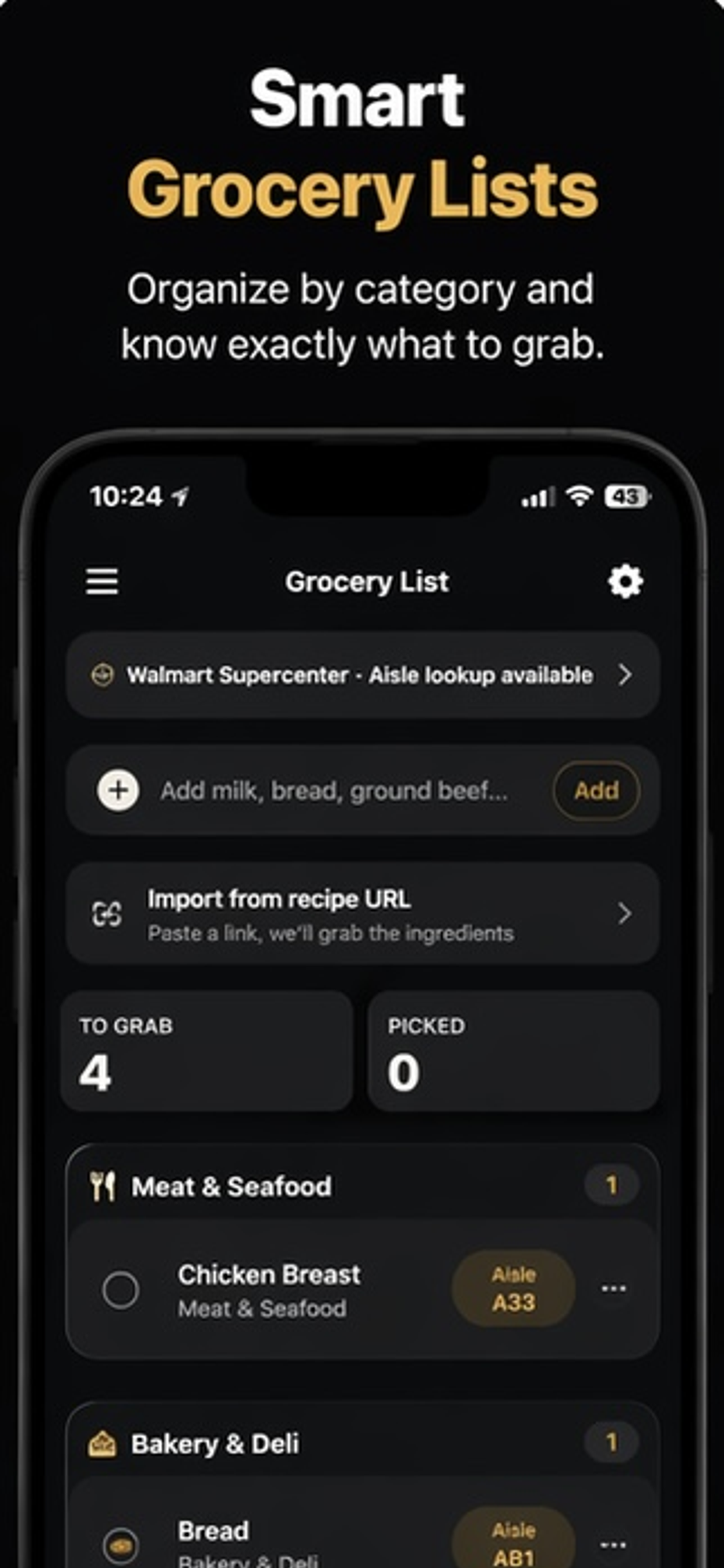 Cartly: Grocery List App gallery image