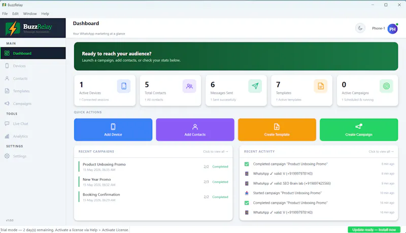 BuzzRelay screenshot 2
