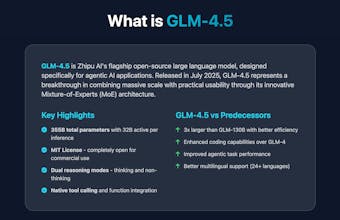 GLM-4.5 Open-Source Agentic AI Model gallery image