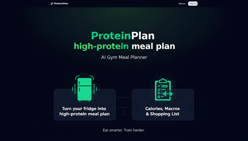 ProteinPlan screenshot 1