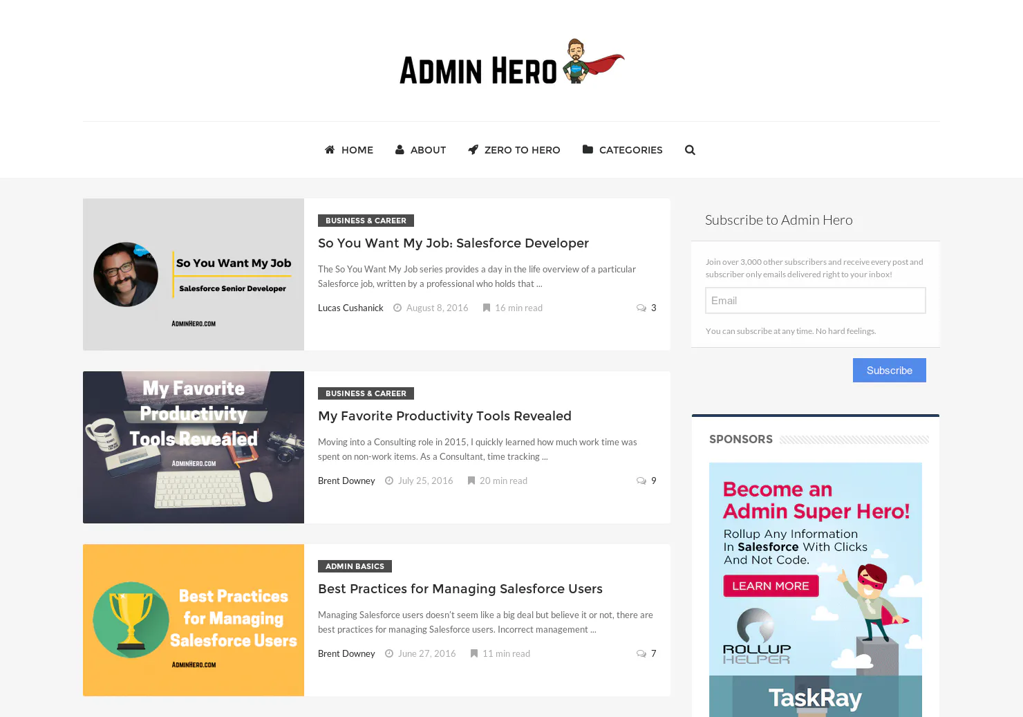 Admin Hero