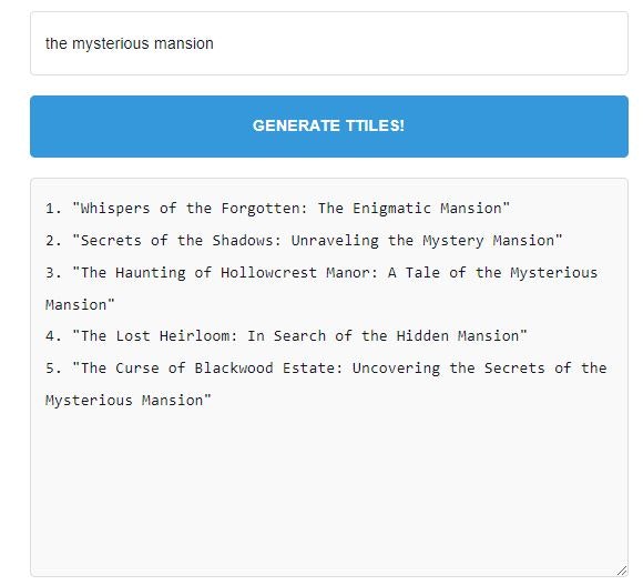 Generador de títulos de historia - Elaboración de la narrativa perfecta media 1
