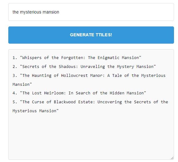 startuptile Story Titles Generator-Crafting The Perfect Narrative