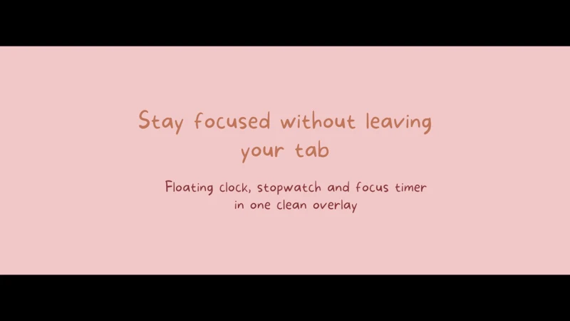 Floating Clock screenshot 1 (video preview)
