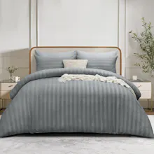4PC Stripe Bedding Complete Set gallery image