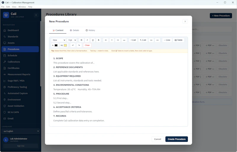 Cali V3 – Precision Calibration Software screenshot 11