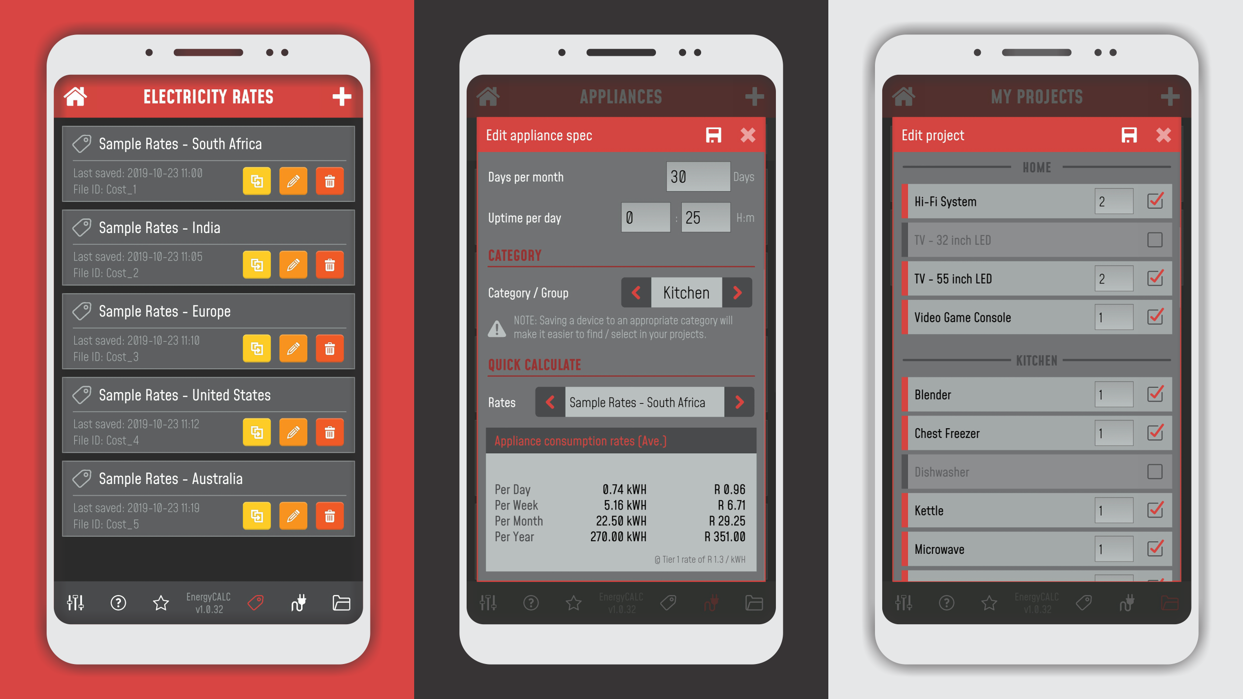 EnergyCALC - Energy usage calculator gallery image