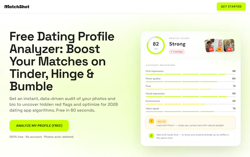 Free Dating Profile Analyzer screenshot 1