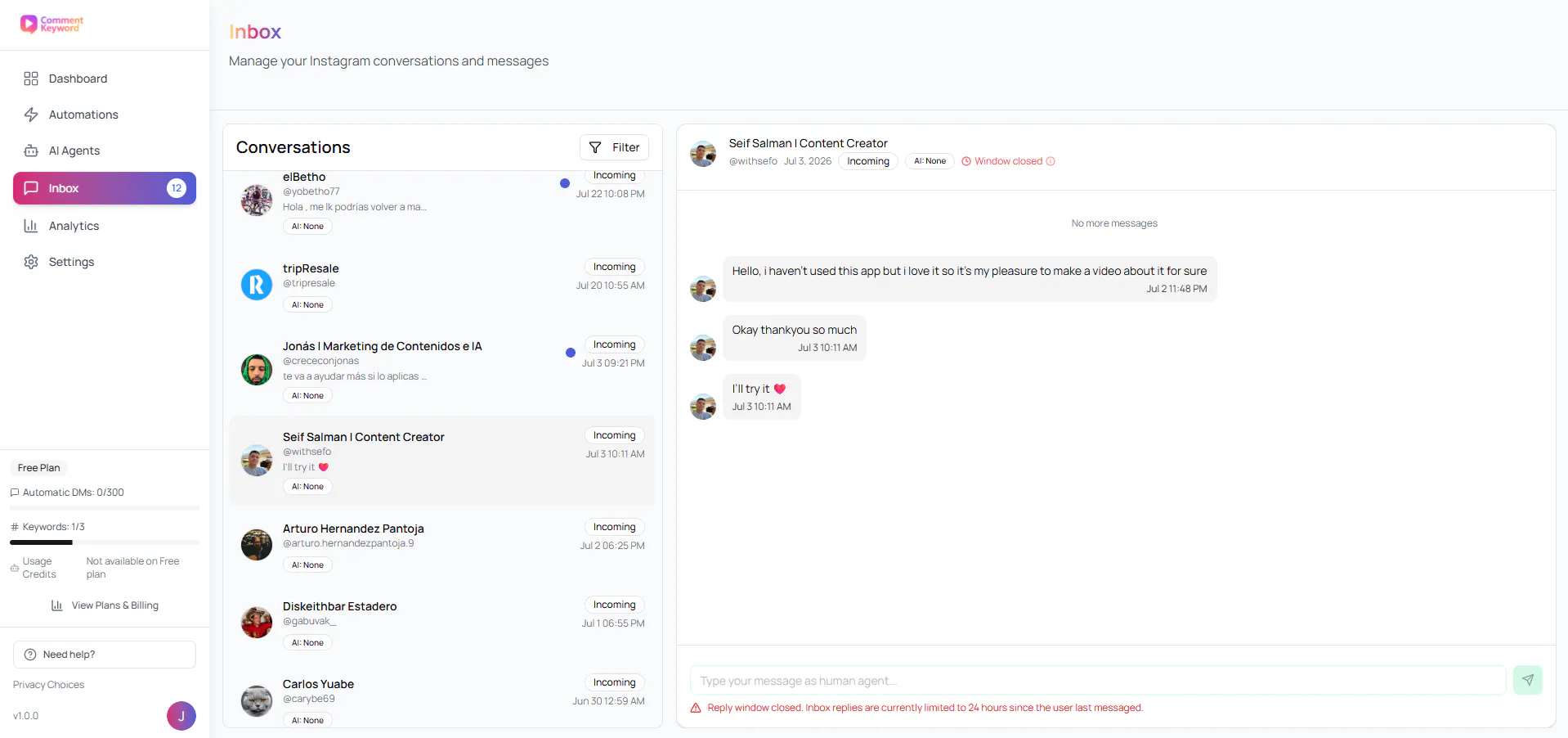 CommentKeyword gallery image