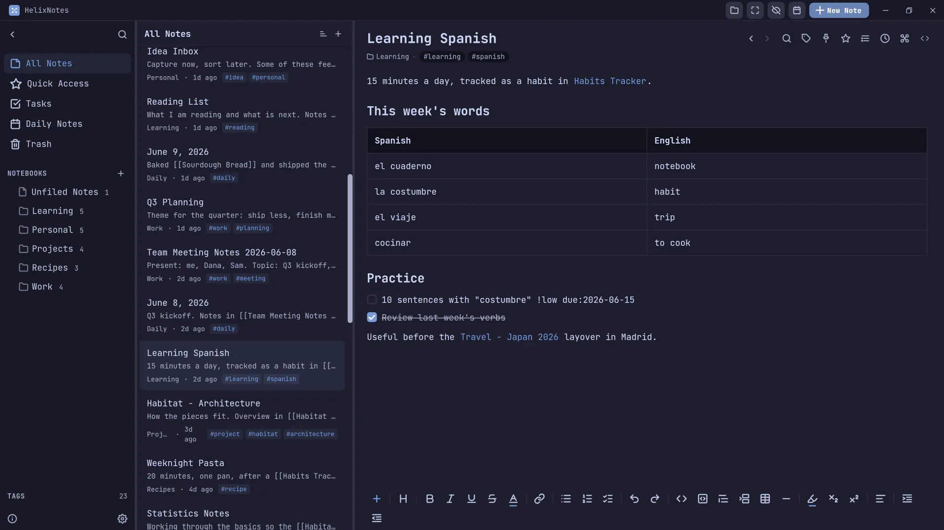 HelixNotes gallery image
