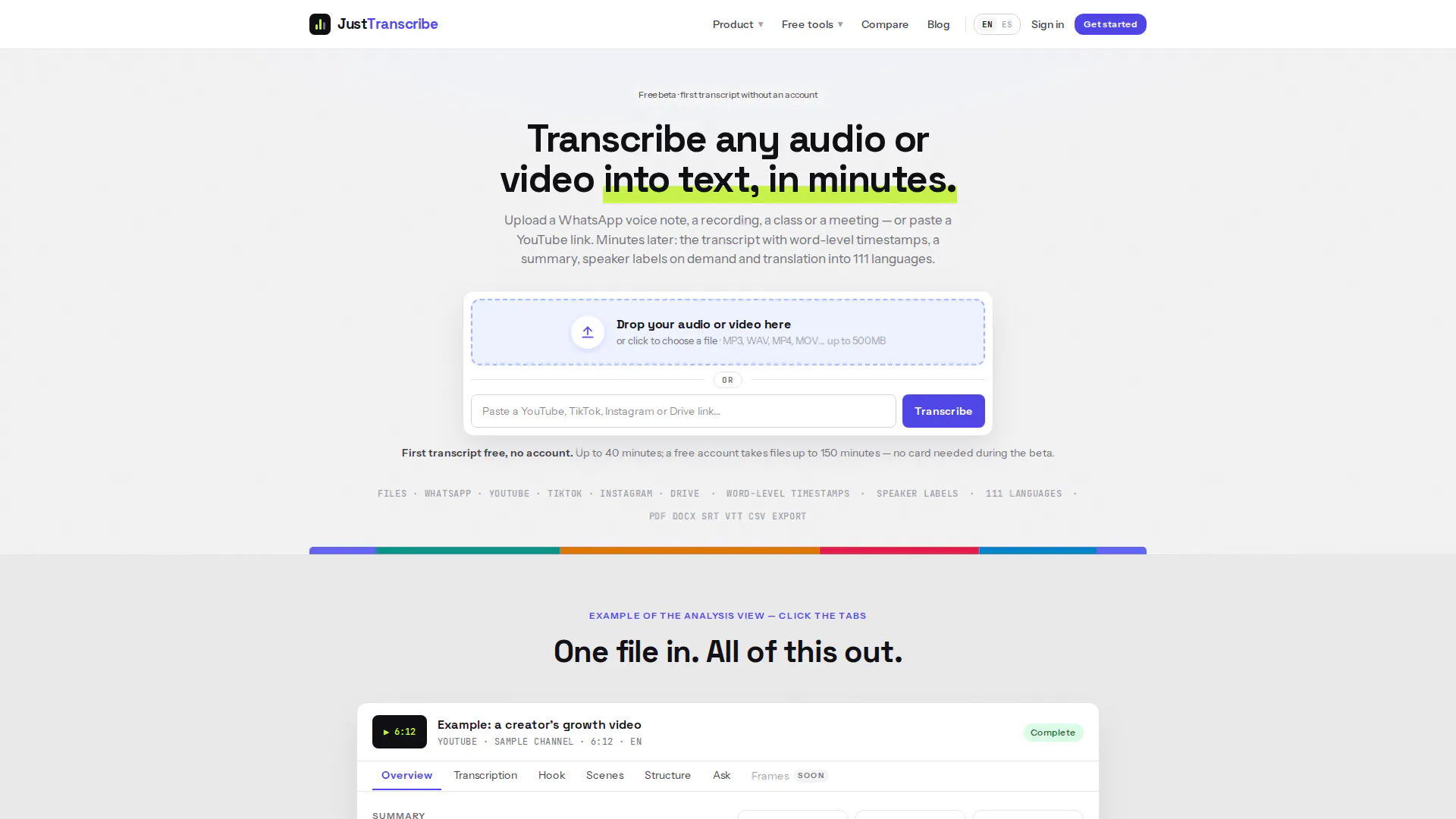JustTranscribe gallery image
