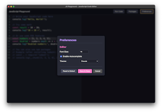 PlayJS – An Open-Source JS Playground gallery image