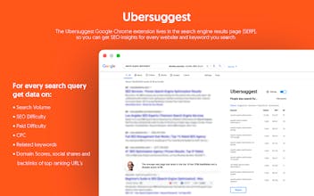 Ubersuggest Chrome Extension gallery image