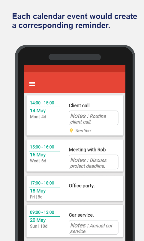 CalRinger - Reminders for Google Calendar events gallery image