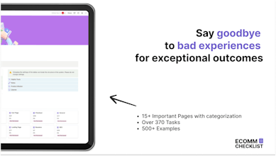 EcommChecklist Notion Template gallery image