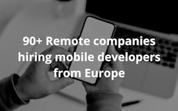 Companies OK with EU based mobile devs media 1
