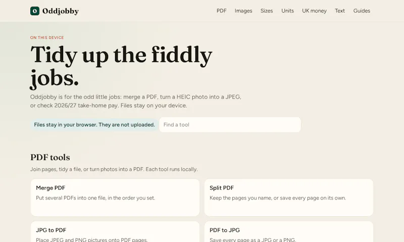 Oddjobby screenshot 1