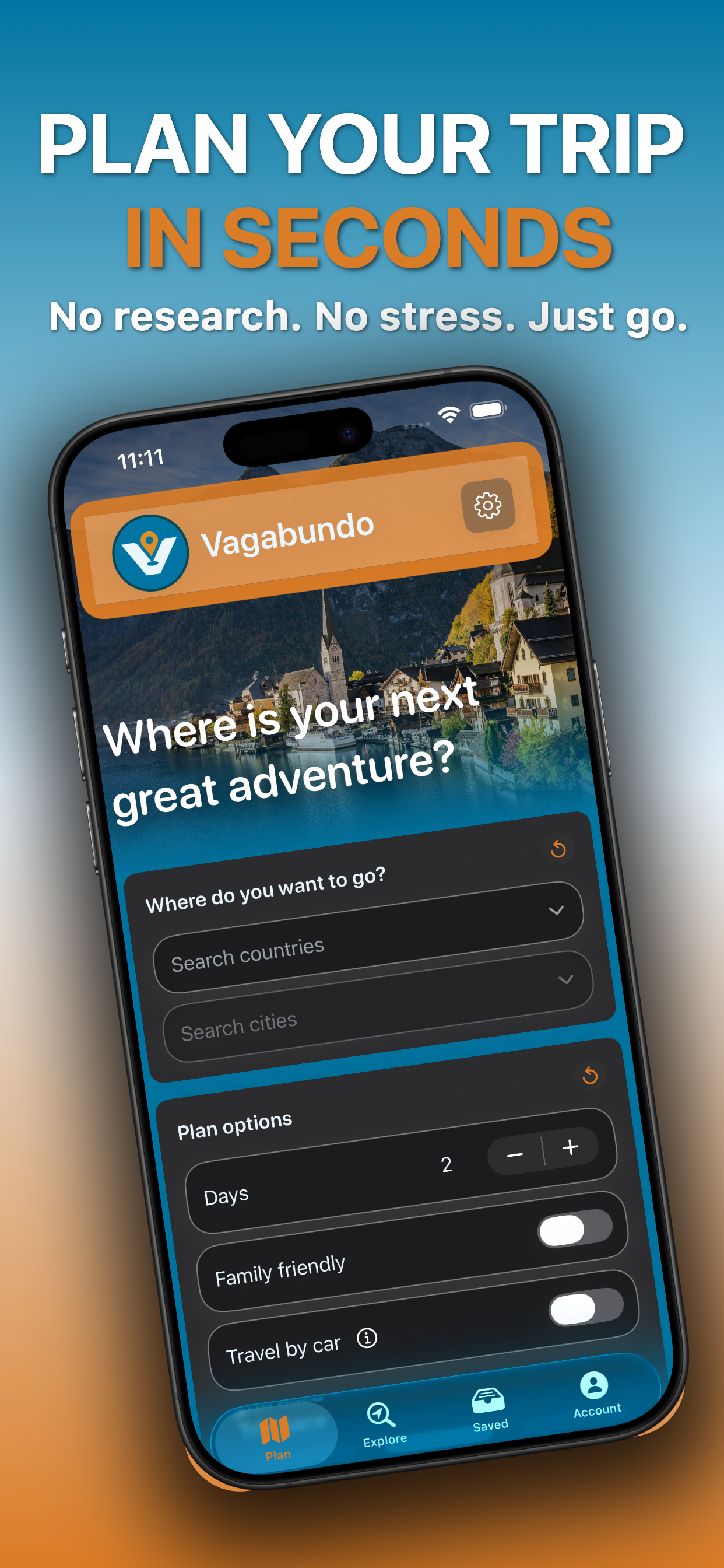 Vagabundo - Main product screenshot demonstrating key features and user interface
