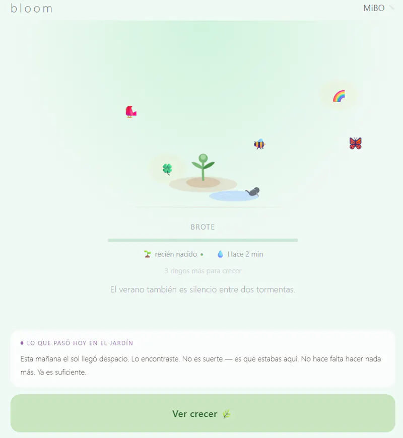 Bloom — Tu jardín digital screenshot 2