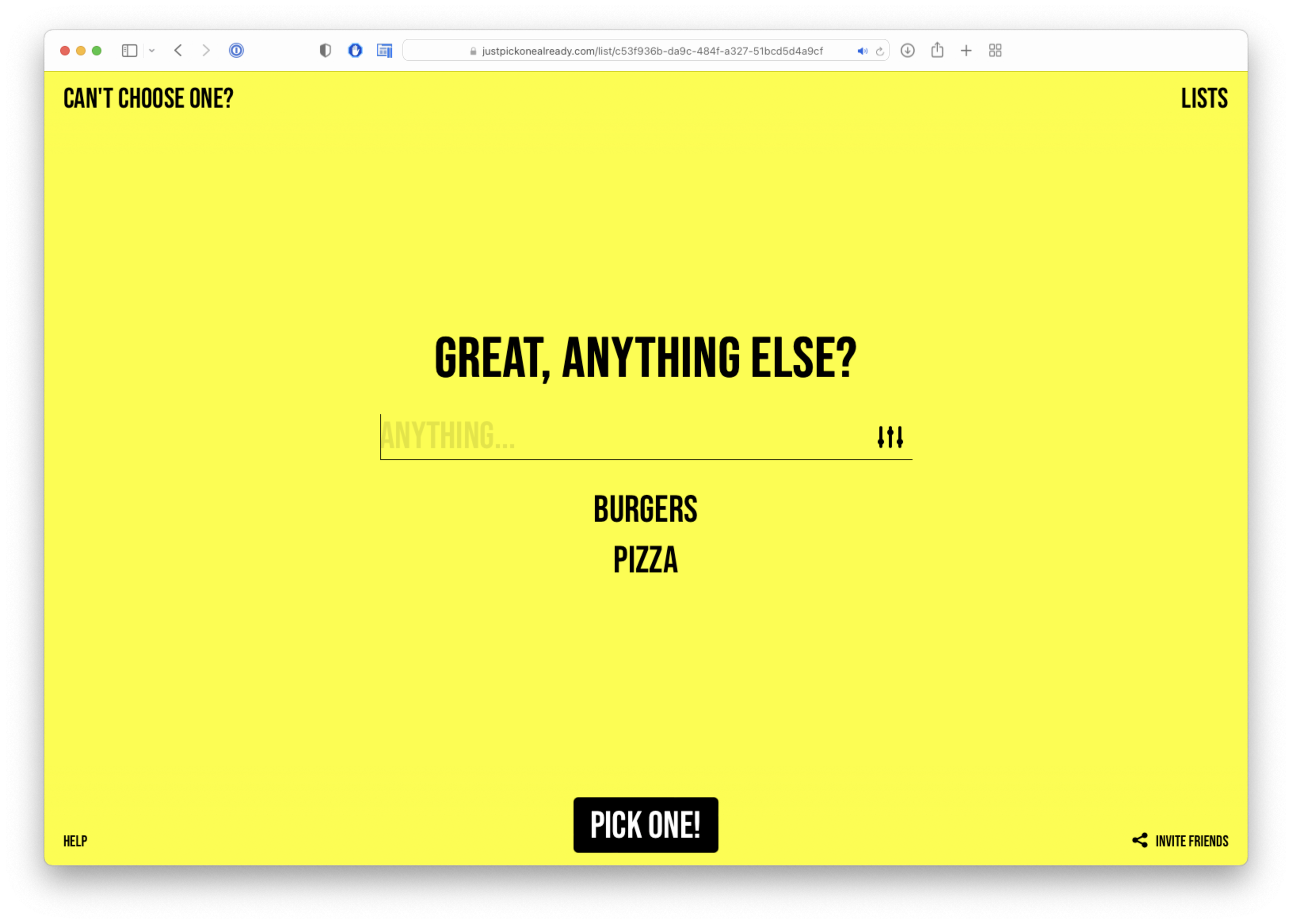 Just Pick One Already gallery image