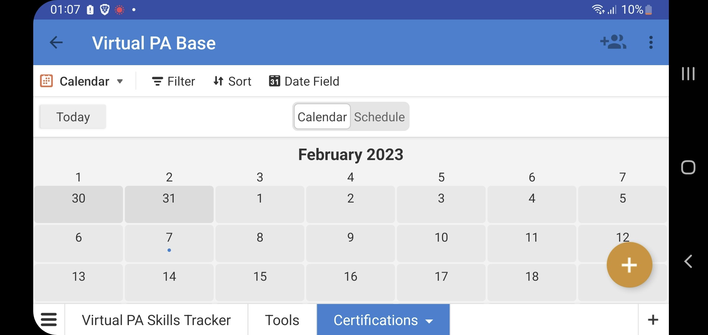 Virtual PA Skills Development Tracker - Track, update & progress skills, certifications & resource media 4