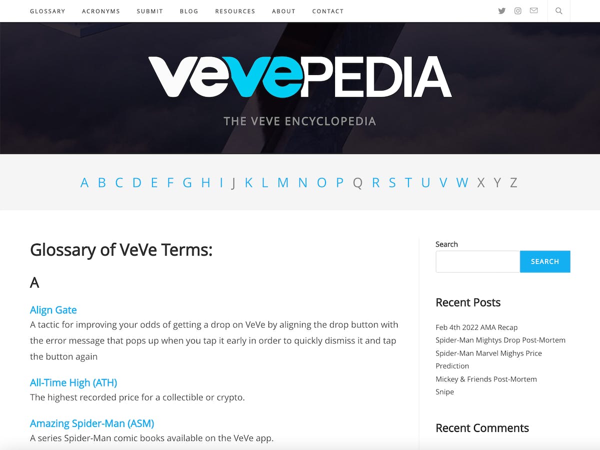 Vevepedia - Encyclopedia of VeVe Jargon media 1