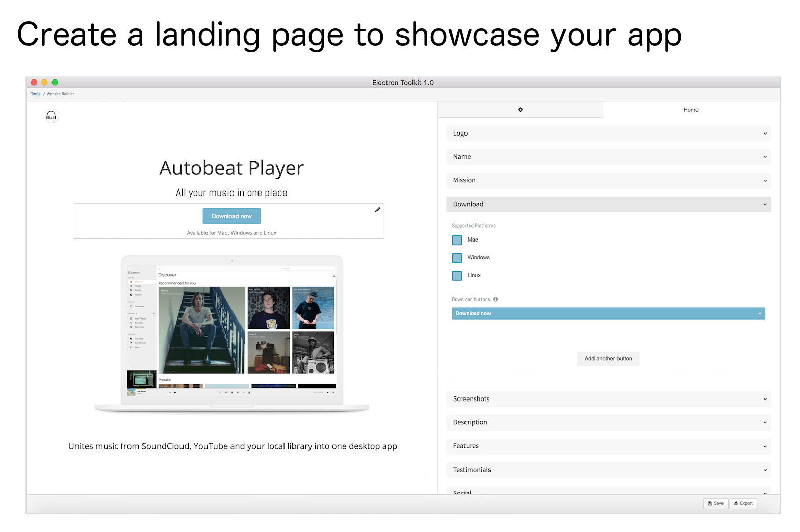 Electron Toolkit gallery image