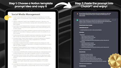 20K Prompts Notion Template Ideas Bundle gallery image