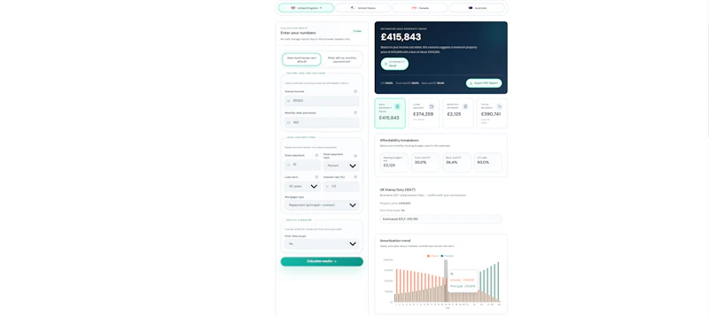 GetMortgageCalc screenshot 2