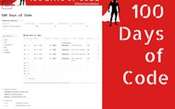 100 Days of Code Tracker Notion Template media 3