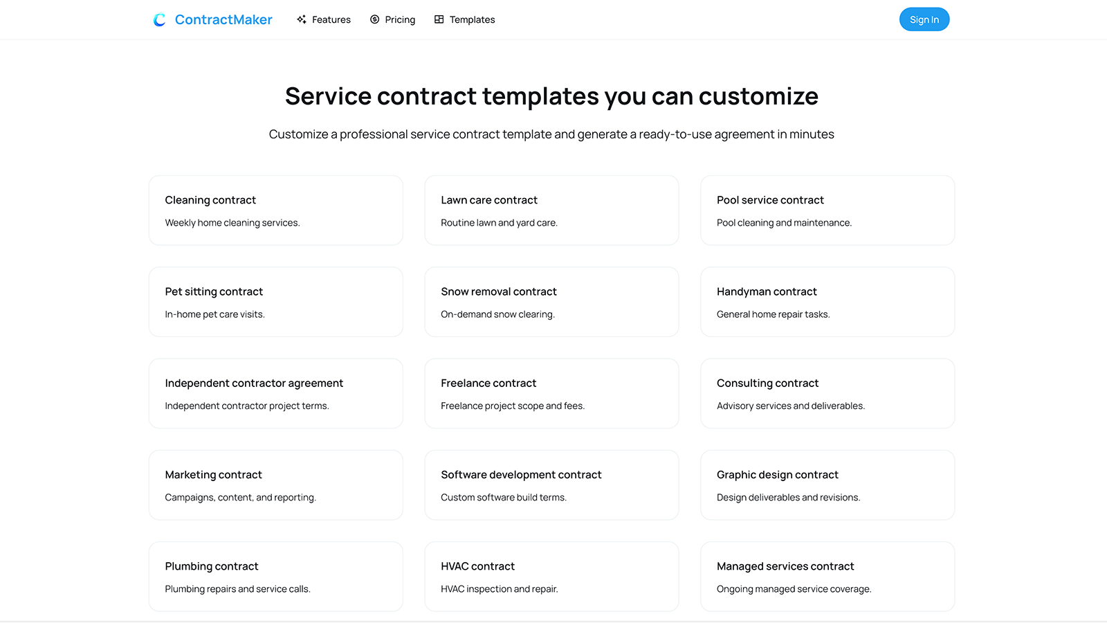 ContractMaker gallery image