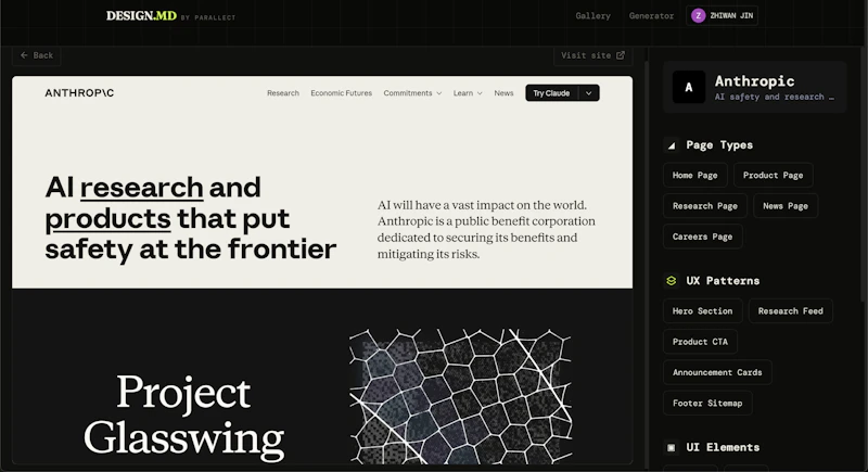 DESIGN.MD by Parallect screenshot 5