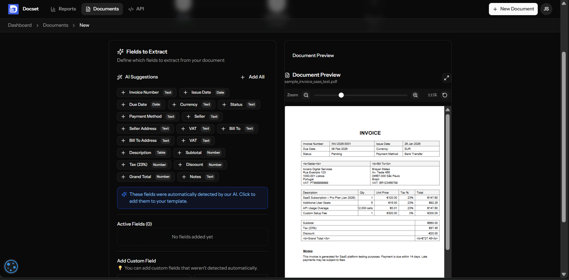 DOCSET - Screenshot 2 showing product features and functionality