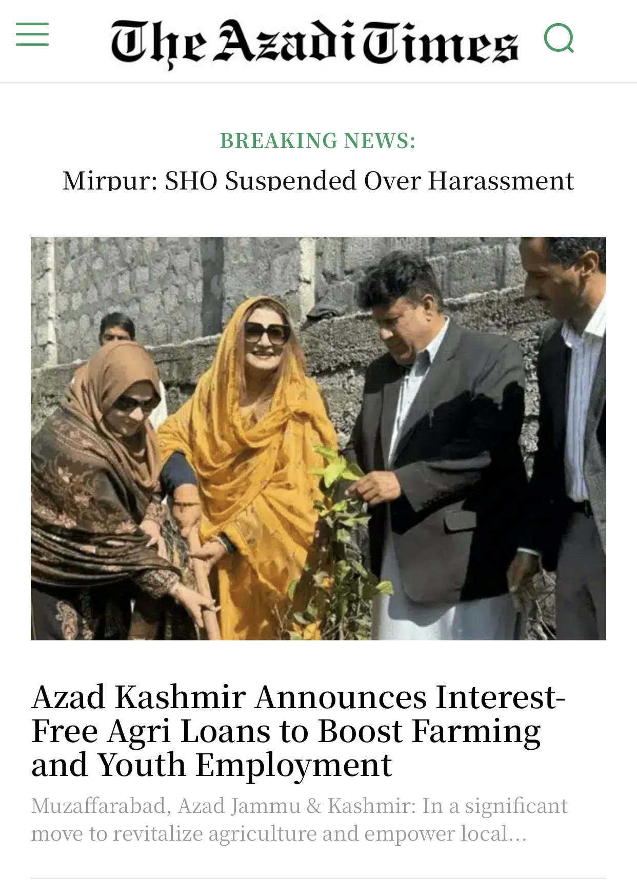L'abonnement Azadi Times