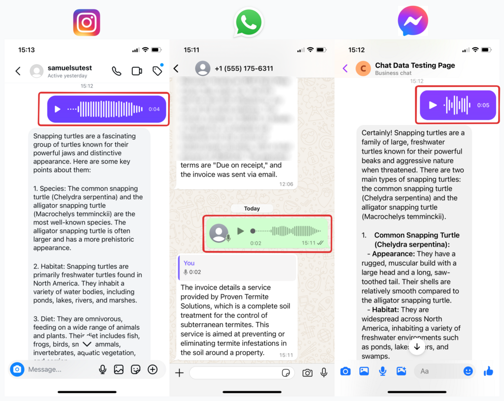 Dữ liệu trò chuyện 2.0 với giẻ giọng nói thời gian thực media 7