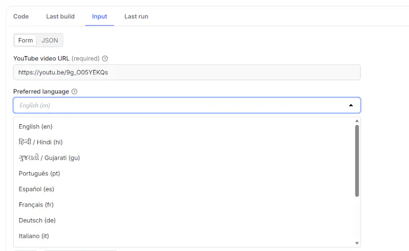 Youtube Transcript Scraper screenshot 3