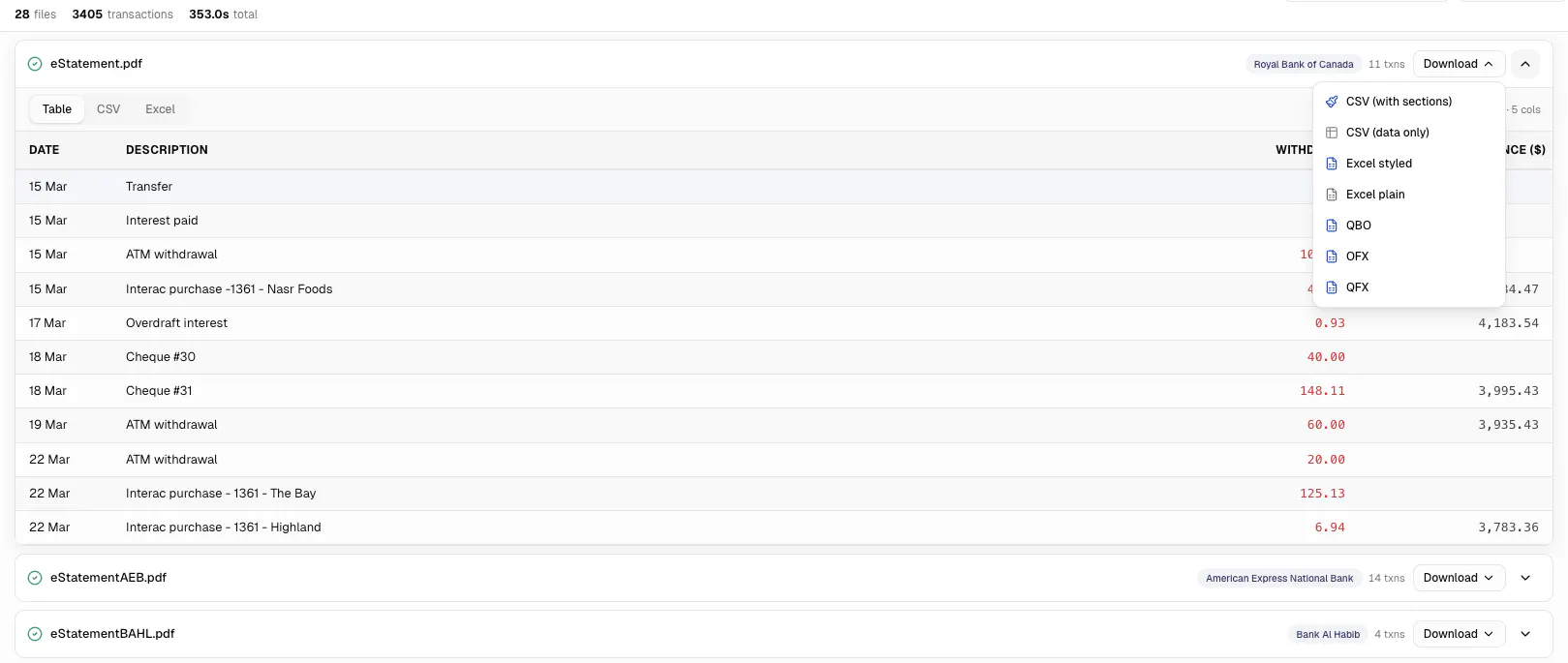 FastStatement Converter gallery image