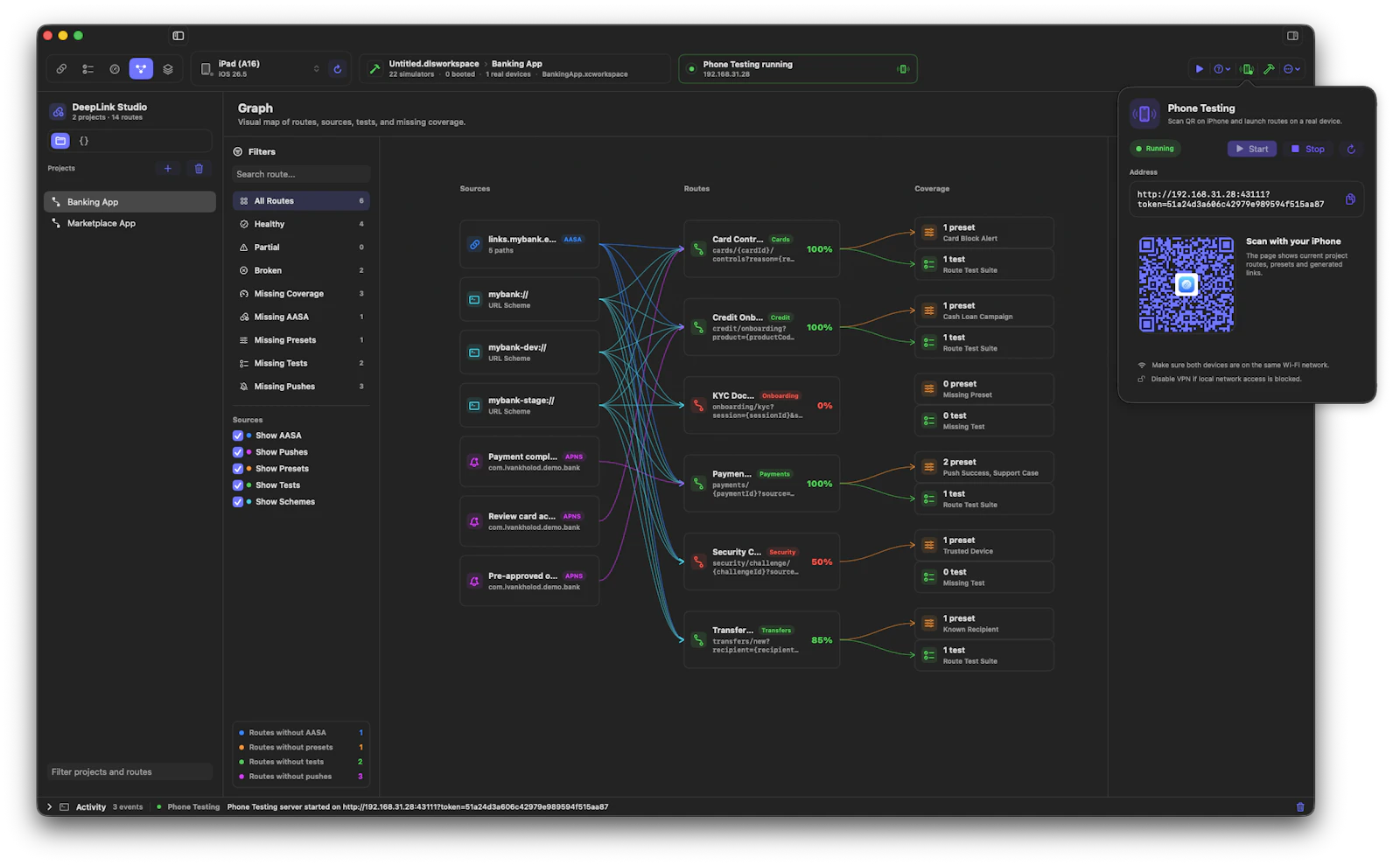 DeepLink Studio screenshot 2