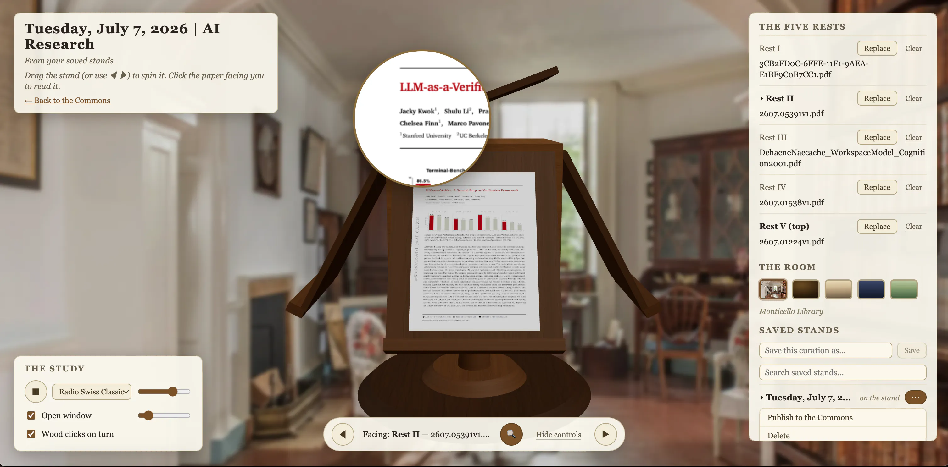 Jefferson's Revolving Bookstand gallery image