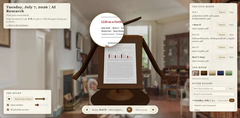 Jefferson's Revolving Bookstand screenshot 2
