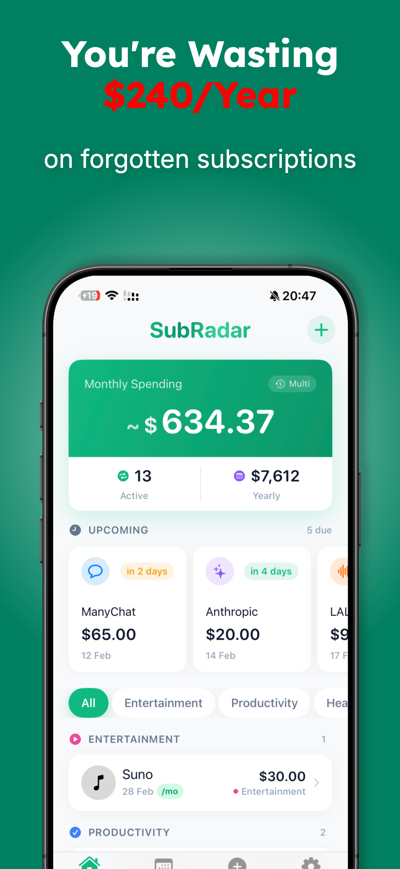 SubRadar gallery image