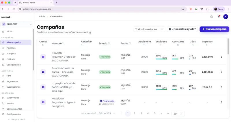 Nevent screenshot 3