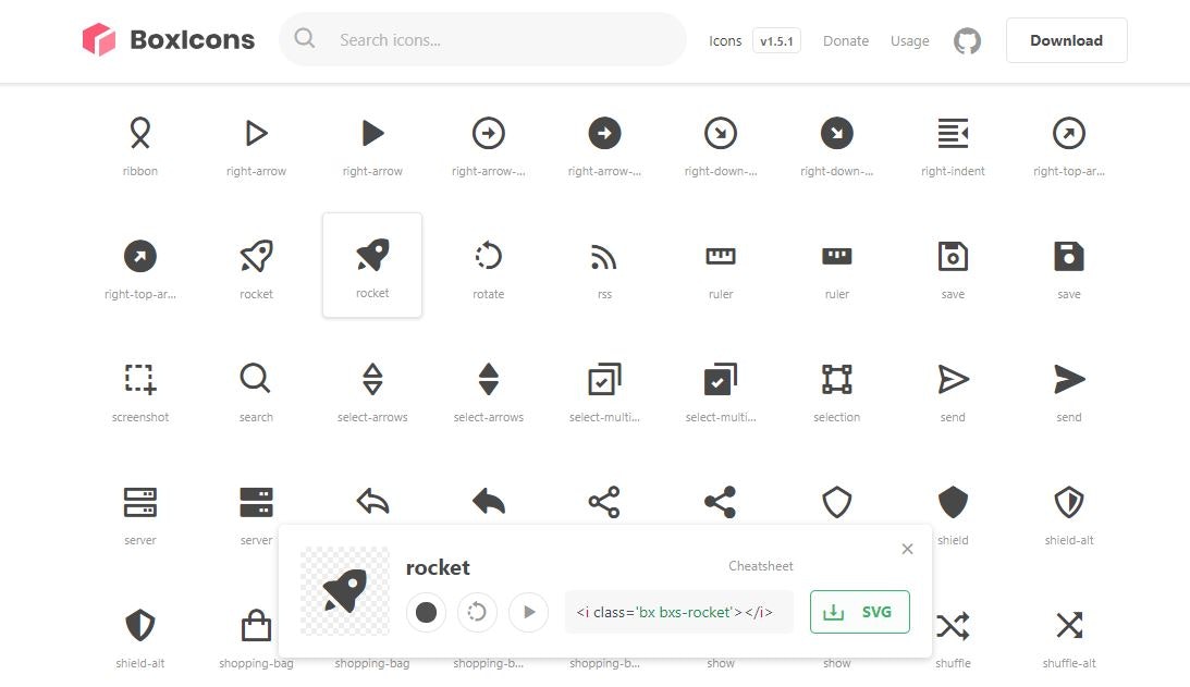 BoxIcons - High Quality Web Friendly Icon Font | Product Hunt