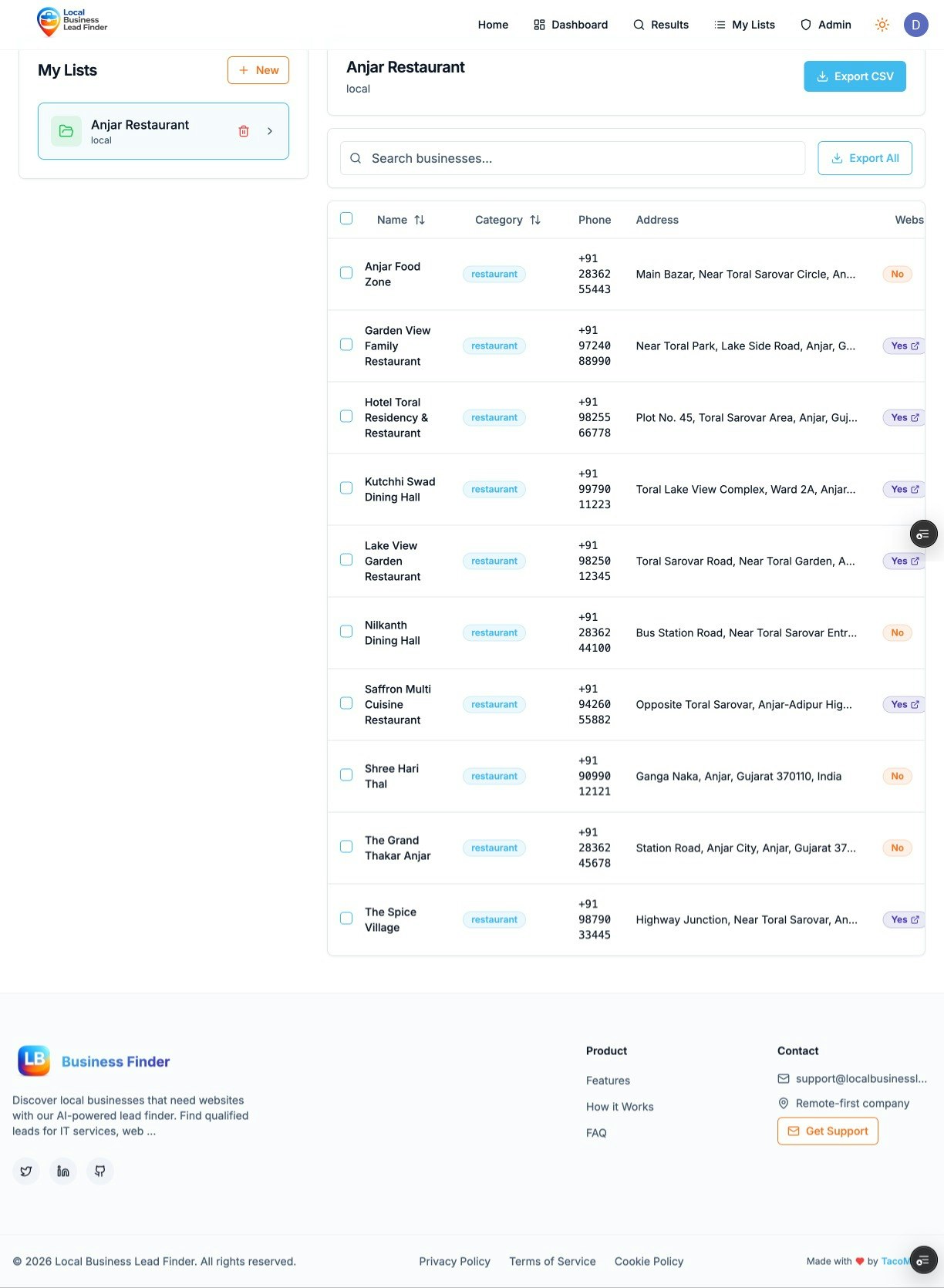 Local Business Lead Finder gallery image