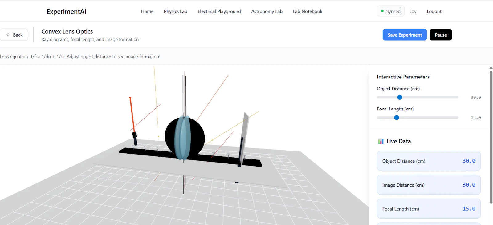 ExperimentAI screenshot 2
