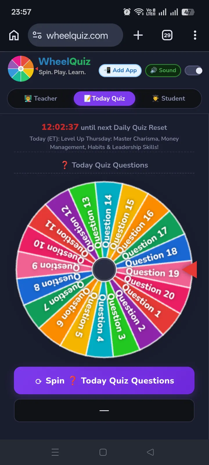 Wheel Quiz gallery image