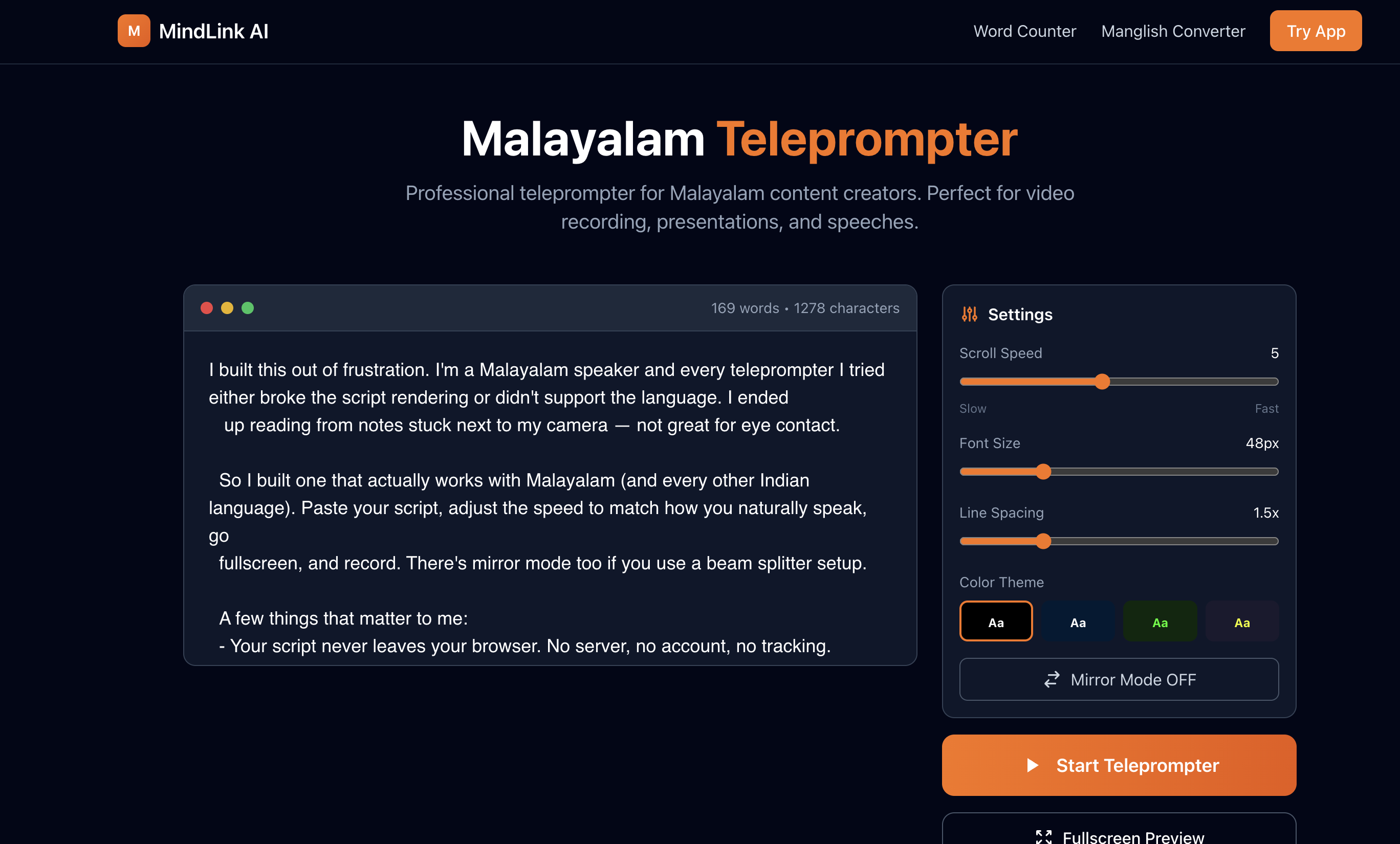 MindLink AI - Teleprompter  gallery image