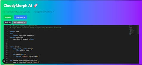 Cloudy Morph AI gallery image