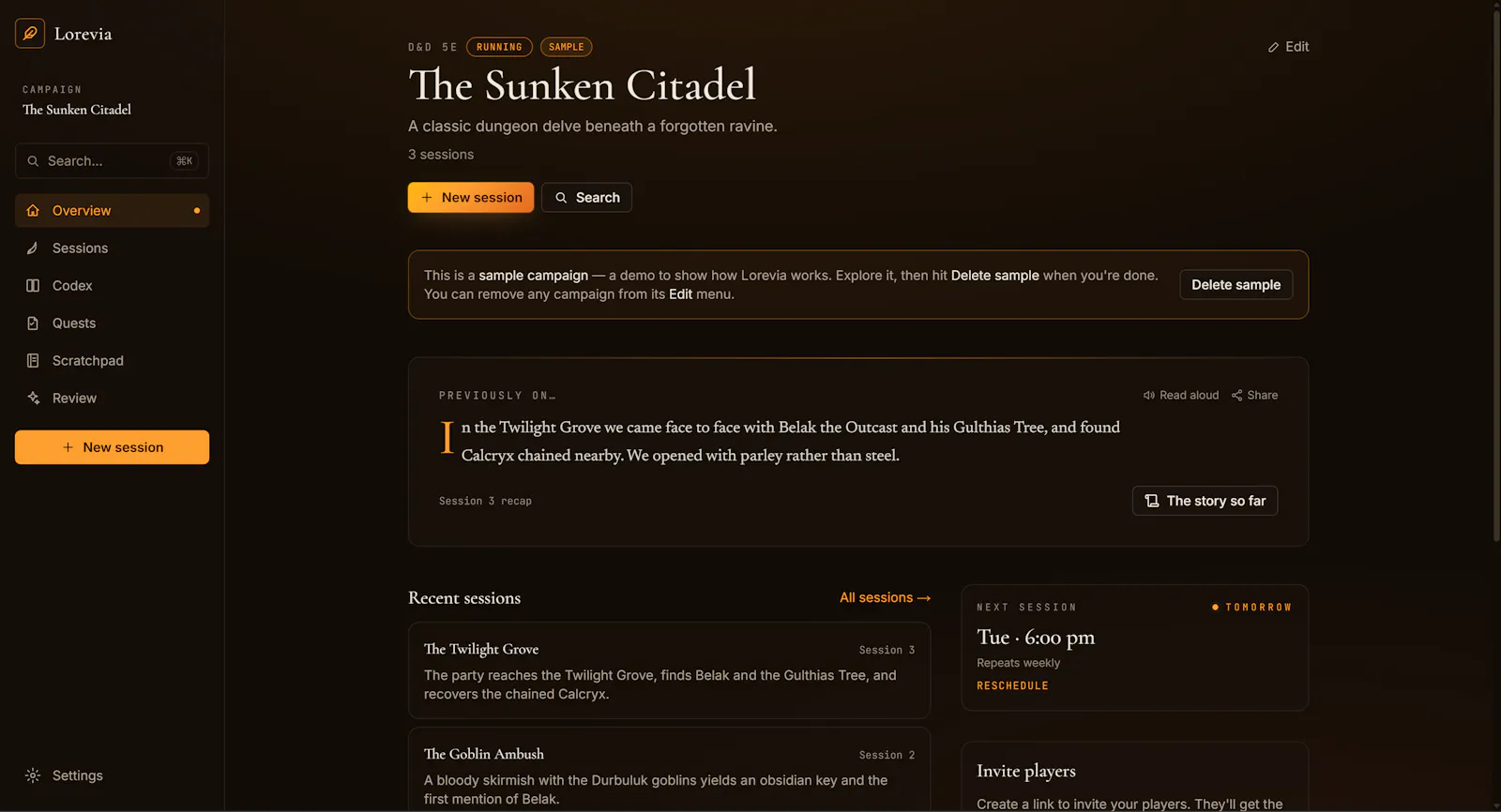 Lorevia screenshot 3